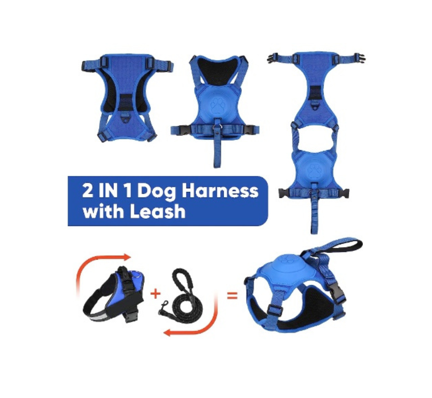 Pet Harness with Retractable Leash