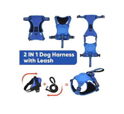 Pet Harness with Retractable Leash