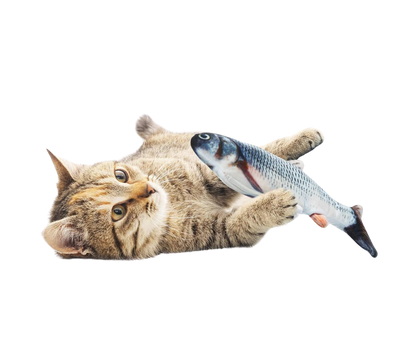 Flopping Interactive Fish Plush Toy