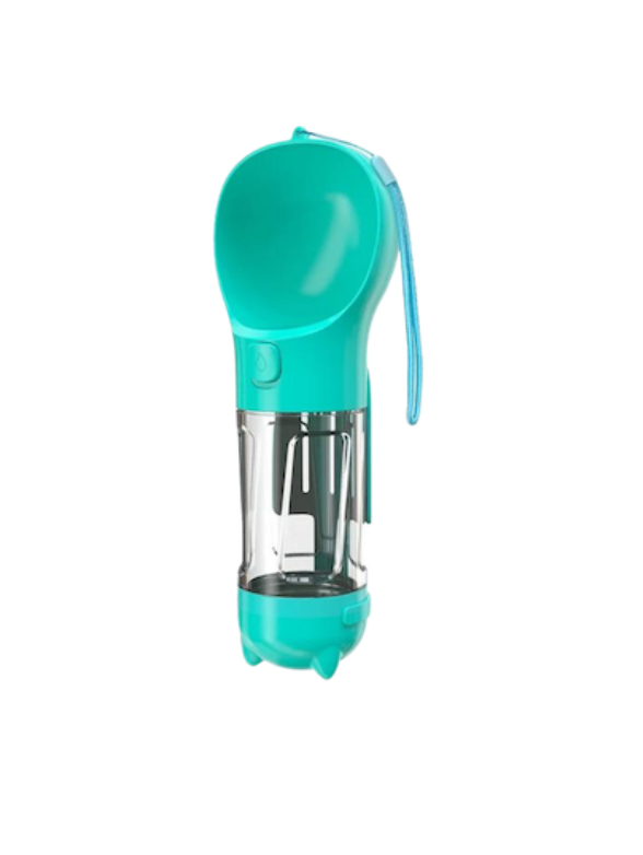 Travel Water Bottle, Food Container, Waste Bag Dispenser & Scoop