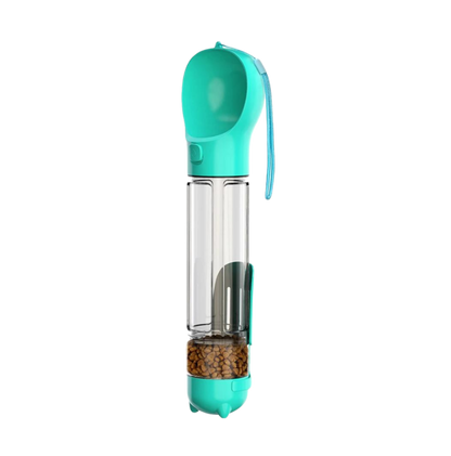 Travel Water Bottle, Food Container, Waste Bag Dispenser & Scoop