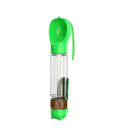 Travel Water Bottle, Food Container, Waste Bag Dispenser & Scoop