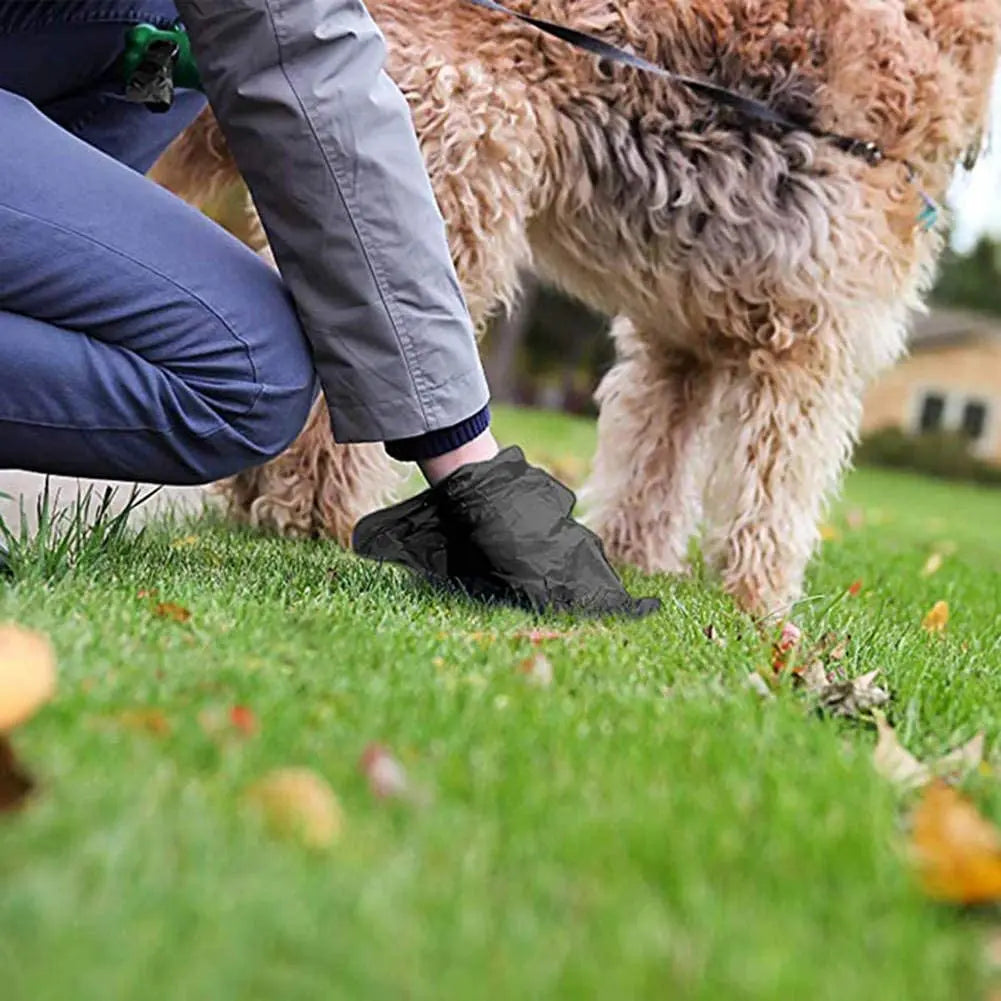 Pet Disposable Waste Bags and Bone Bag Dispenser with Leash Clip