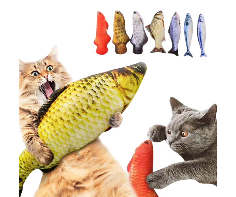 Flopping Interactive Fish Plush Toy