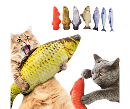 Flopping Interactive Fish Plush Toy