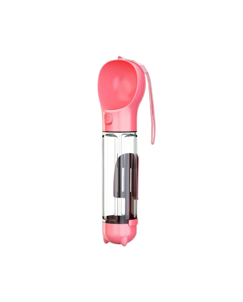 Travel Water Bottle, Food Container, Waste Bag Dispenser & Scoop