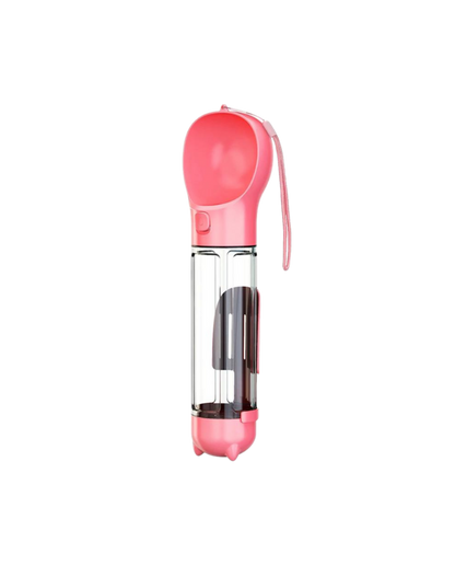 Travel Water Bottle, Food Container, Waste Bag Dispenser & Scoop