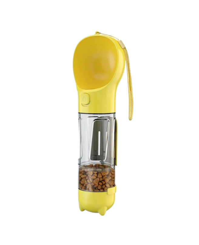 Travel Water Bottle, Food Container, Waste Bag Dispenser & Scoop